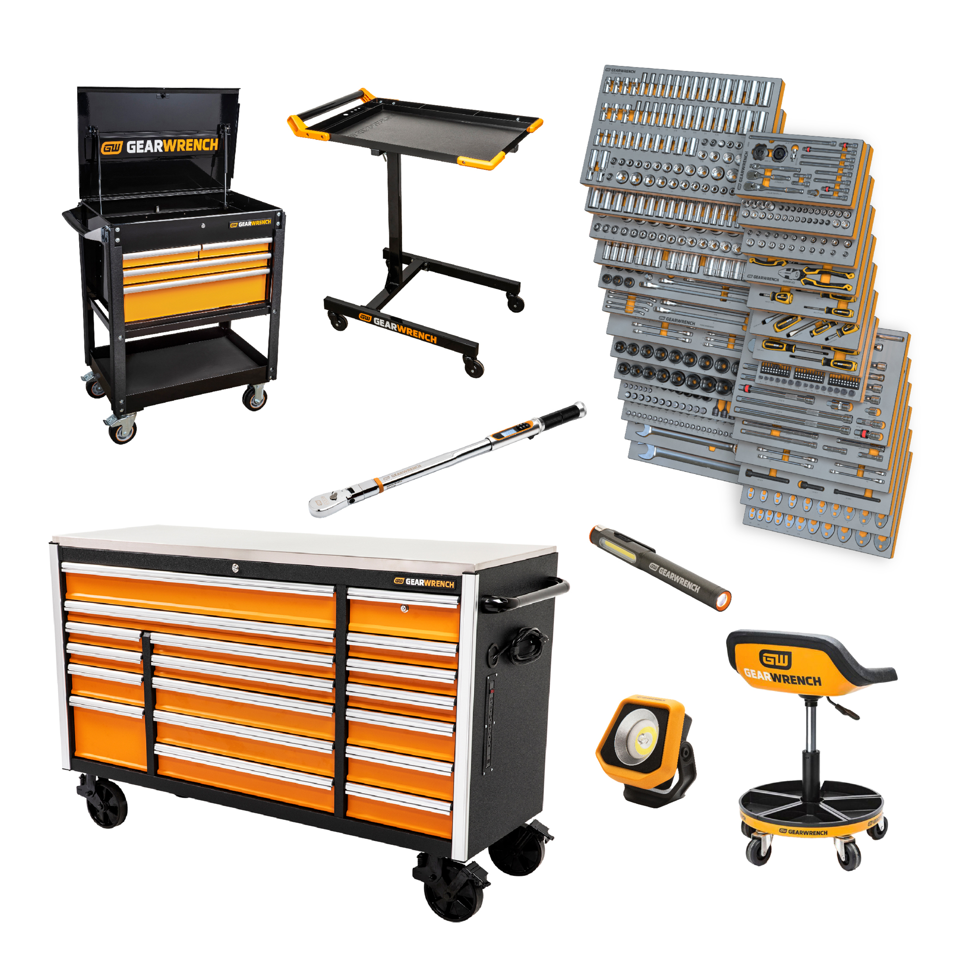 1268 Piece MEGAMOD Master Mechanics Tool Set in Premium Modular Foam Trays with Tool Storage